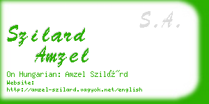 szilard amzel business card